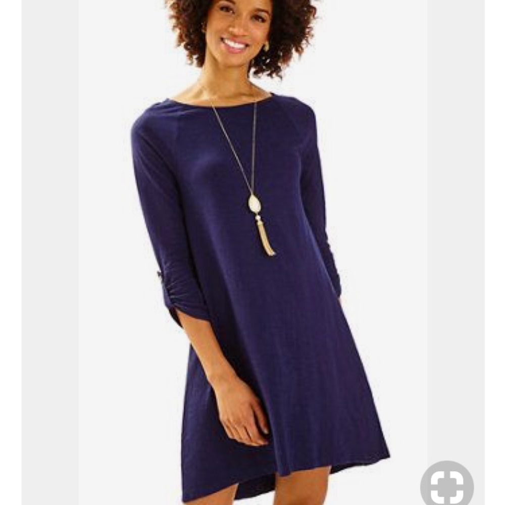 Lilly Pulitzer Navy swing dress for sale